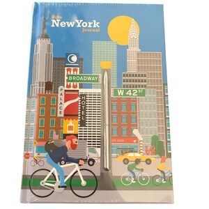 Bike New York Journal with Pen Lined Pages‎ Expandable Inner Pocket City NY